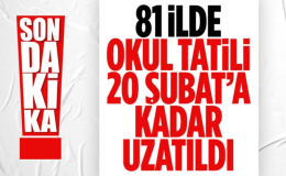 Türkiye Geneli Okullar 20 Şubata Kadar Tatil Edildi
