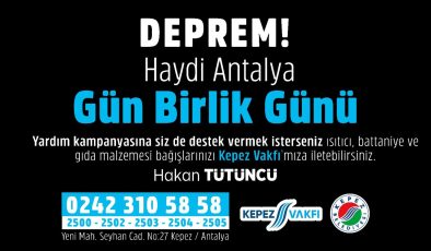 Kepez Belediyesinden Yardım Seferberliği
