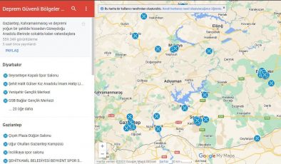 Güvenli bölgeler haritası yayınladı!