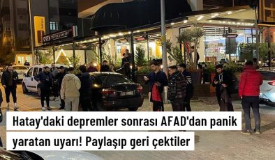 Panik Yaratan Afad Açıklaması Geri Çekildi