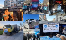 Antalya Ülkü Ocaklarından Deprem Bölgesine 51 Tır Yardım