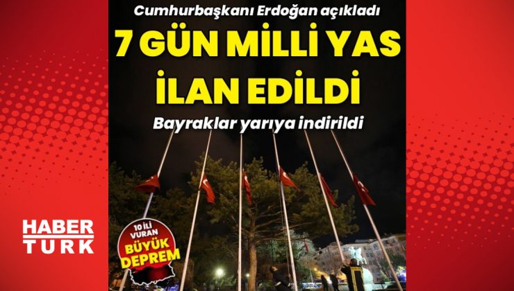 Milli yas ilan edildi