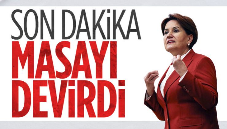 Meral Akşener 6 lı Masadan Ayrıldıklarını Açıkladı