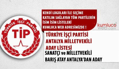 Antalya Türkiye İşçi Partisi Milletvekili Aday Listesi