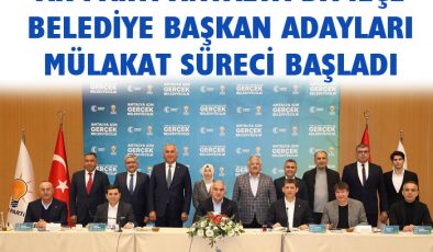 Ak Parti Kumluca Belediye Başkan Adayı Mülakatı Başladı