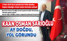 Kaan Osman Sarıoğlu Finike Belediye Başkan Adayı