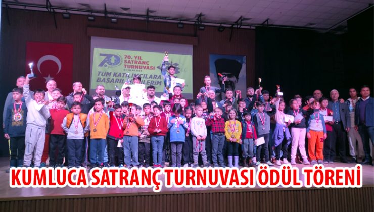 Kumluca Satranç Turnuvası Ödül Töreni Gerçekleşti