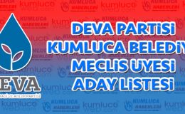 Deva Partisi Kumluca Belediye Meclis Encümen Listesi