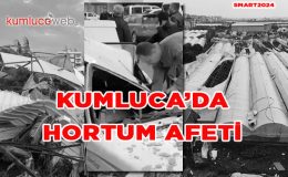 Kumluca da Hortum Maddi Hasara Yol Açtı