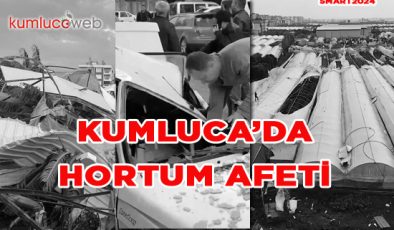 Kumluca da Hortum Maddi Hasara Yol Açtı