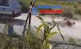 Kaş ilçesinde Aracının Arkasında kişiyi yerde sürükledi