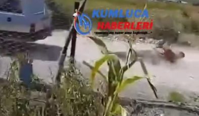 Kaş ilçesinde Aracının Arkasında kişiyi yerde sürükledi